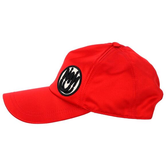 Miu Miu Logo Patch Baseball Cap in Red Canvas - Picture 4 of 12